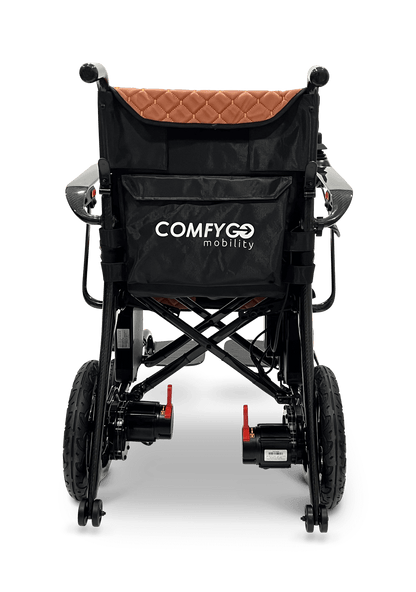 Phoenix Carbon Fiber Electric Wheelchair - taba color rear