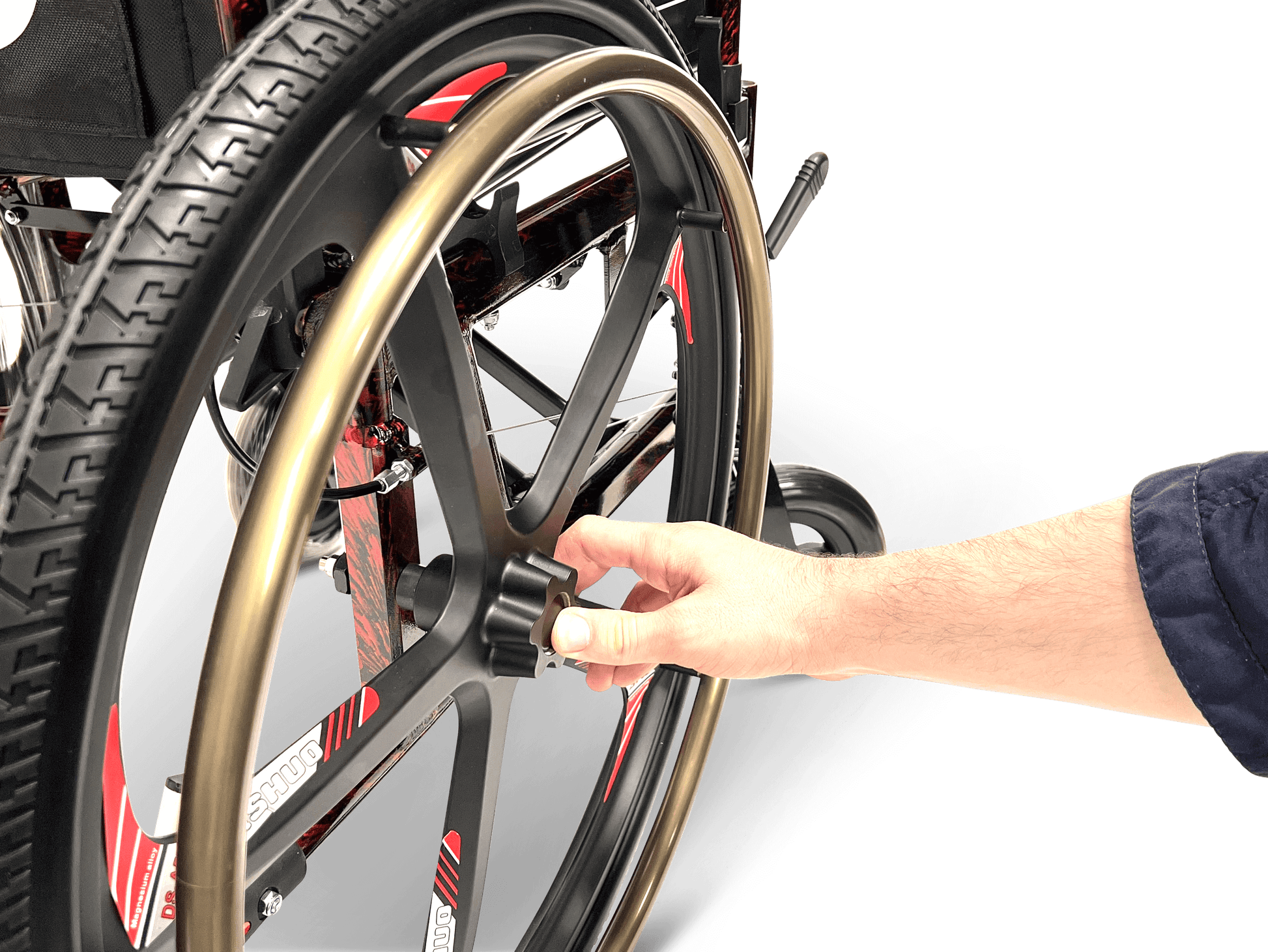X-1 Manual Wheelchair - se model wheel removal