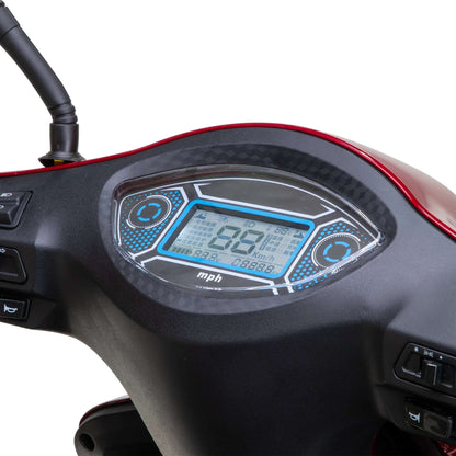 Legacy Mobility Scooter - digital speedometer close up