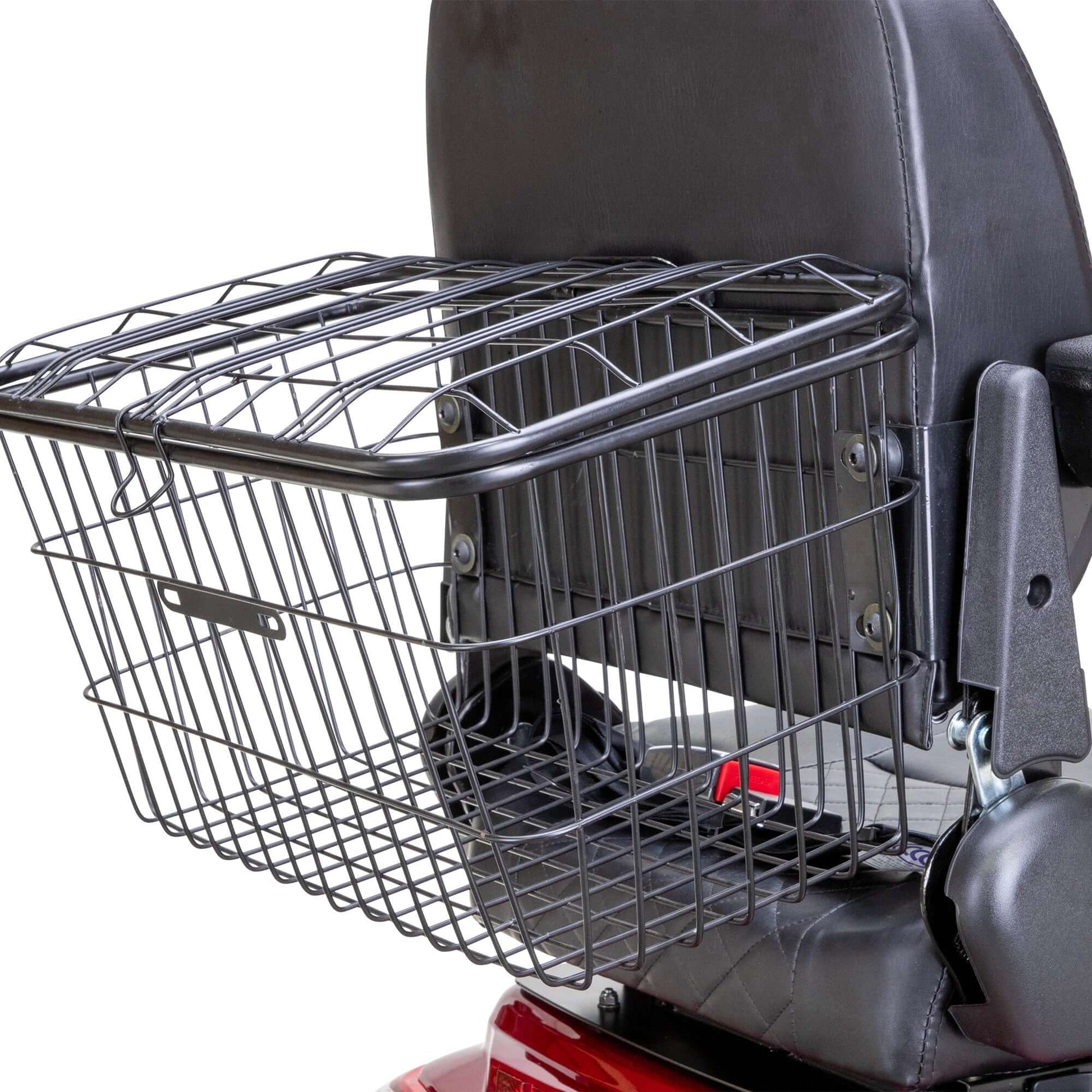 Legacy Mobility Scooter - back of captains chair and rear basket