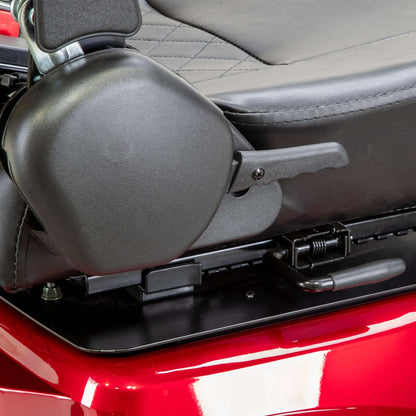 Legacy Mobility Scooter - captains seat adjustment close up