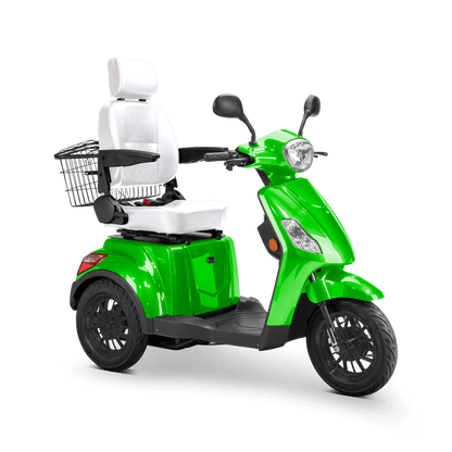 Legacy Mobility Scooter - green with white seat and black wheels