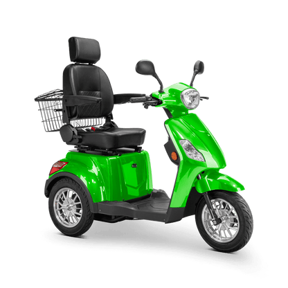 Legacy Mobility Scooter - green with black seat and silver wheels