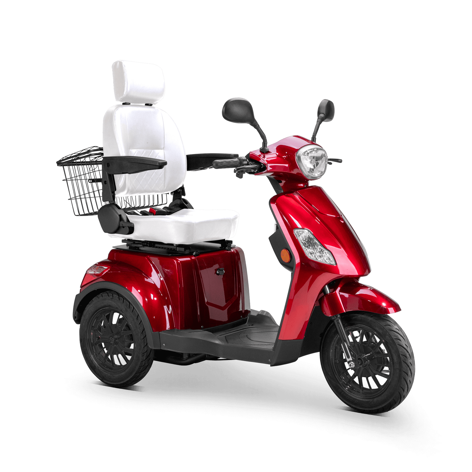 Legacy Mobility Scooter - red with white seat and black wheels