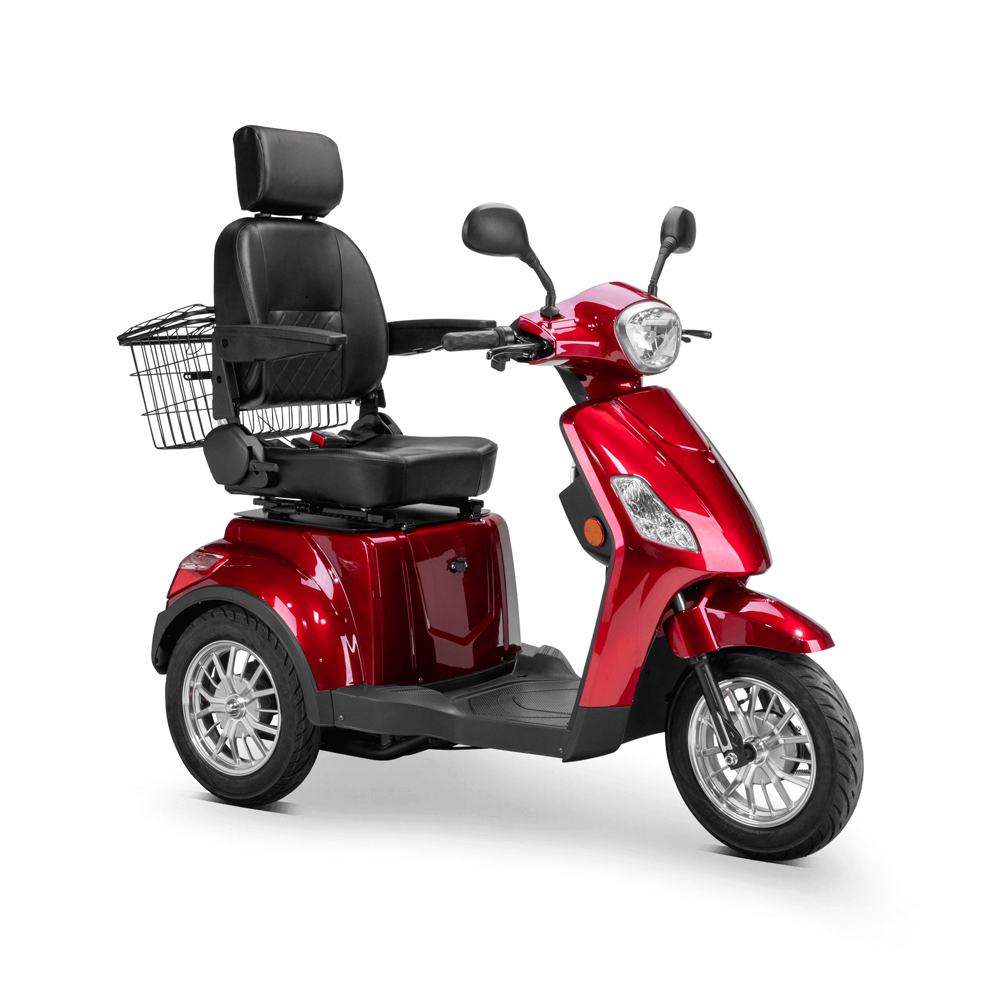 Legacy Mobility Scooter - red with black seat and silver wheels