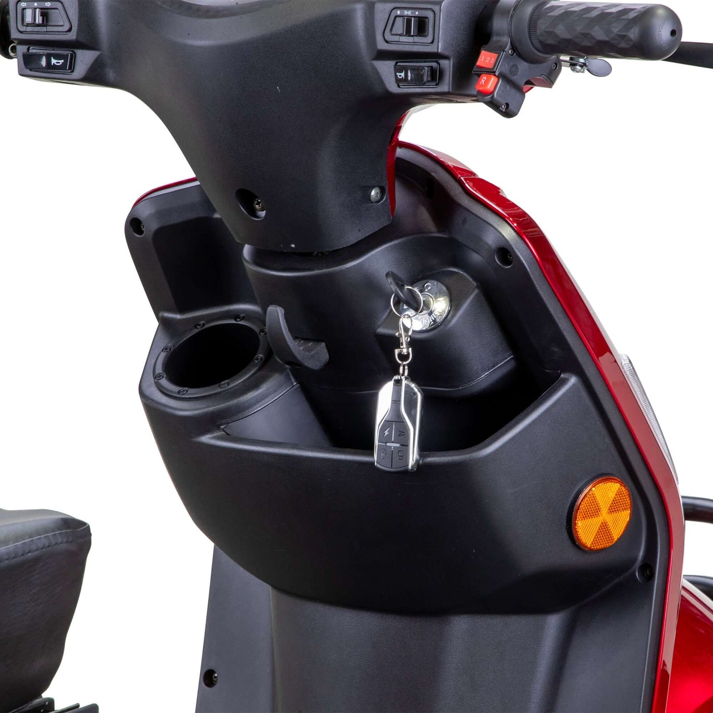 Prestige Mobility Scooter - steering column close up