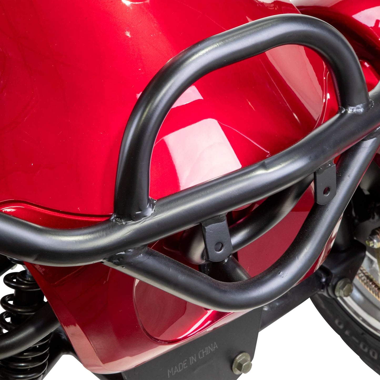 Prestige Mobility Scooter - front close up with headlights