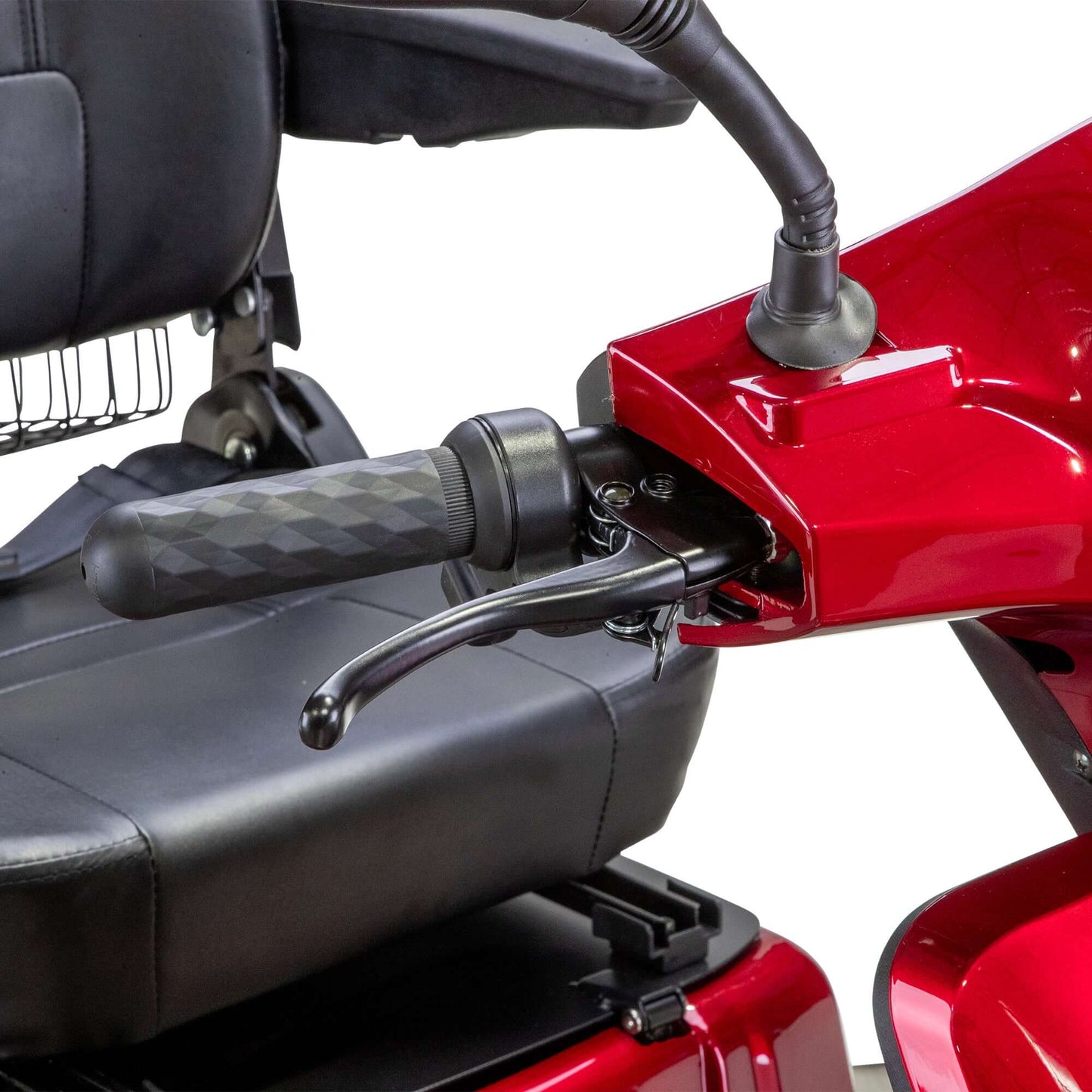 Prestige Mobility Scooter - right side of handlebar and seat