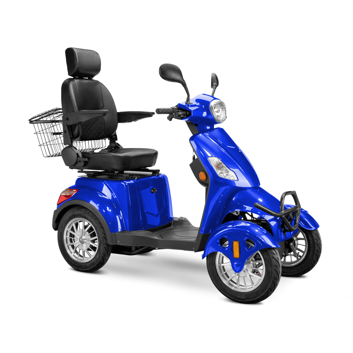 Prestige Mobility Scooter - blue with black seat and silver wheels