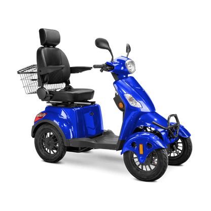 Prestige Mobility Scooter - blue with black seat and black wheels