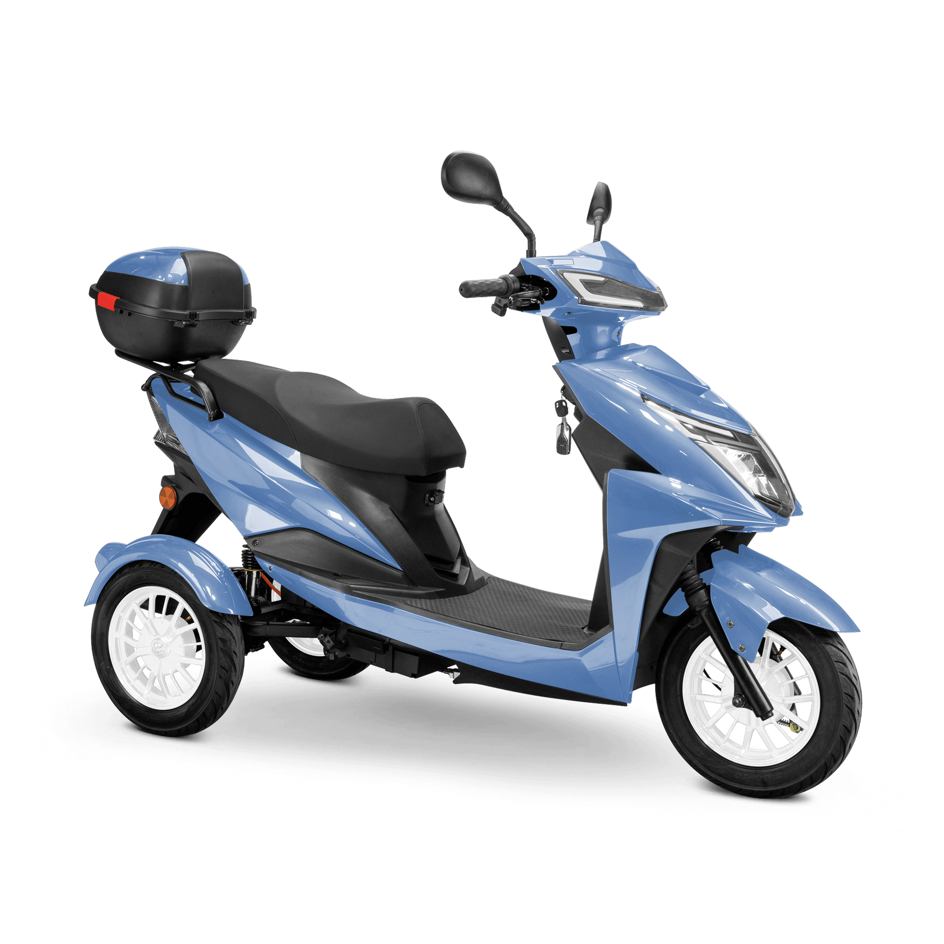 Regal Mobility Scooter - blue with black seat and white wheels