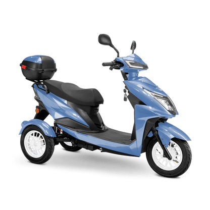 Regal Mobility Scooter - blue with black seat and white wheels