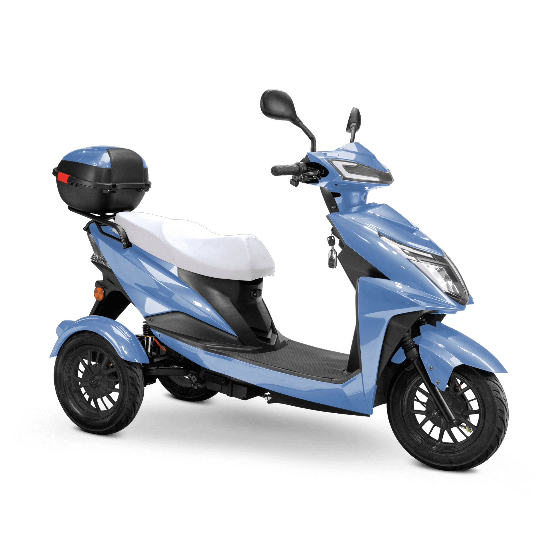 Regal Mobility Scooter - blue with white seat and black wheels