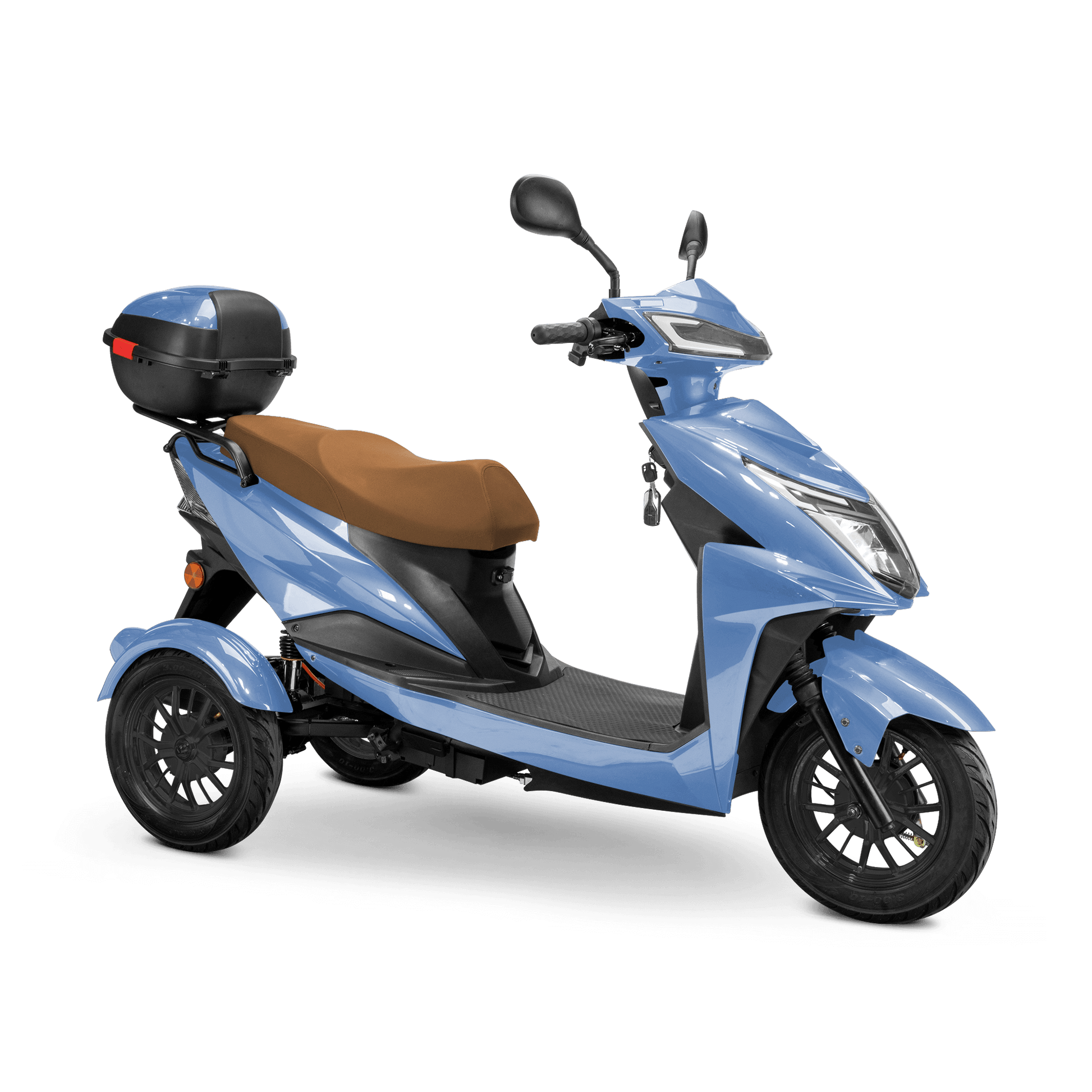 Regal Mobility Scooter - blue with brown seat and black wheels