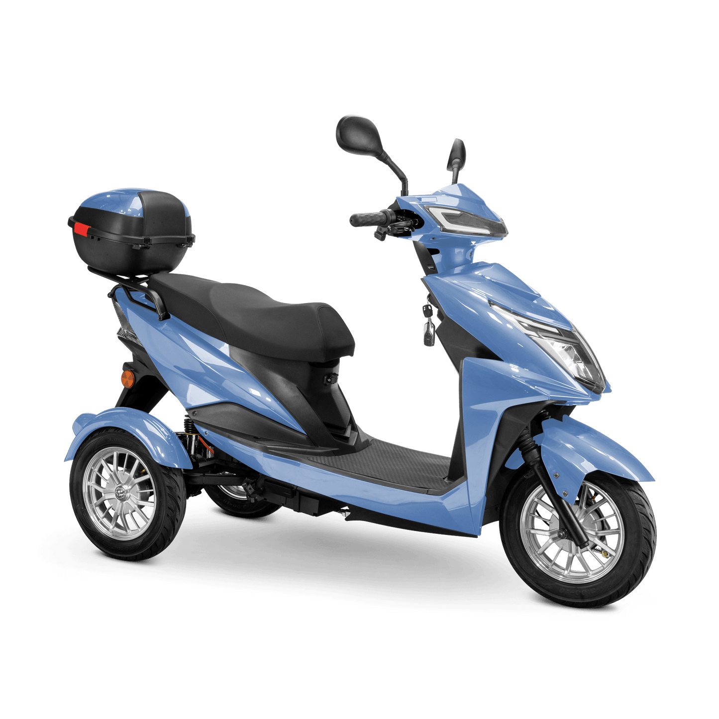 Regal Mobility Scooter - blue with black seat and silver wheels
