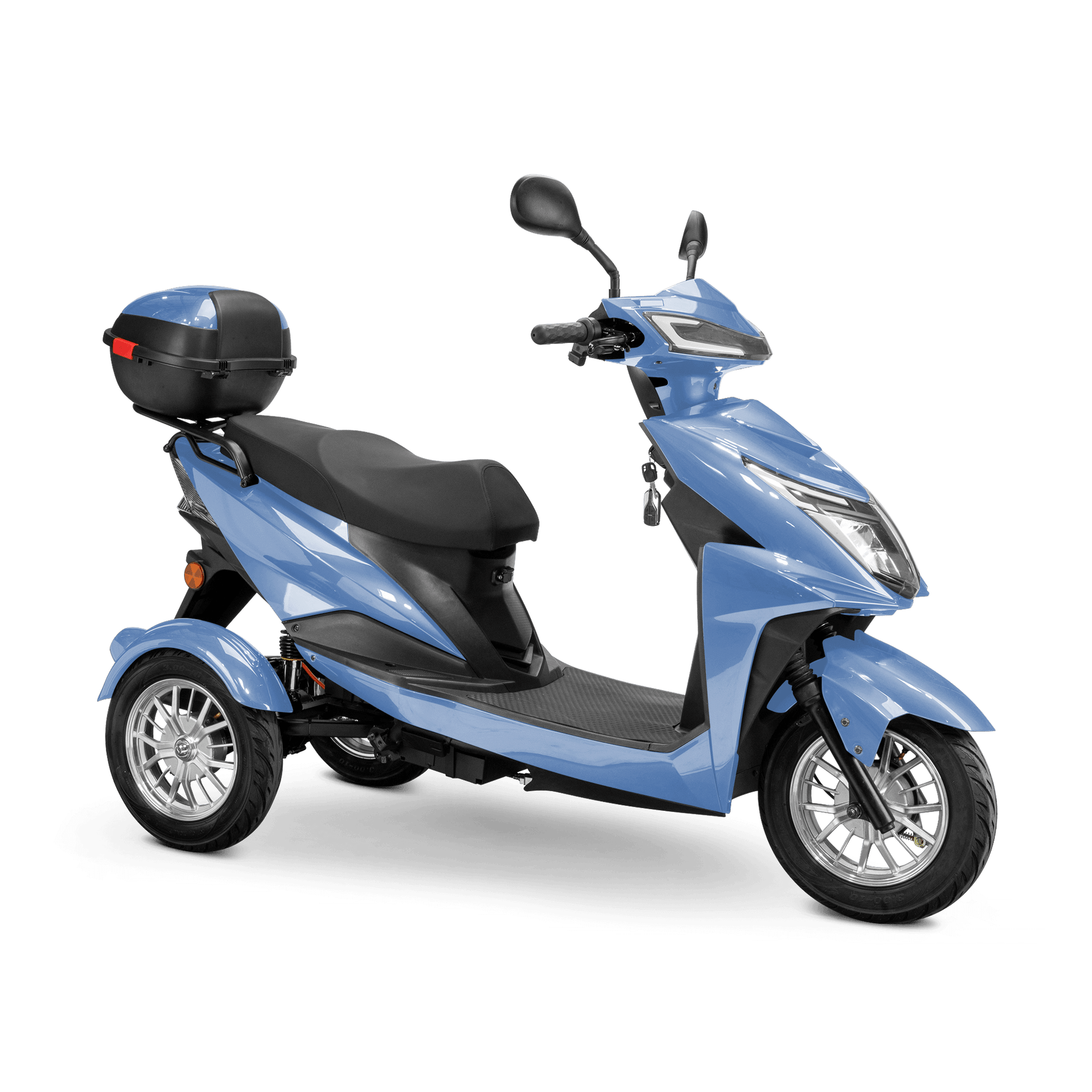 Regal Mobility Scooter - blue with black seat and silver wheels