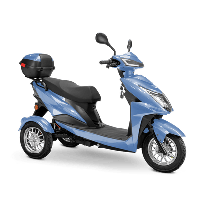Regal Mobility Scooter - blue with black seat and silver wheels