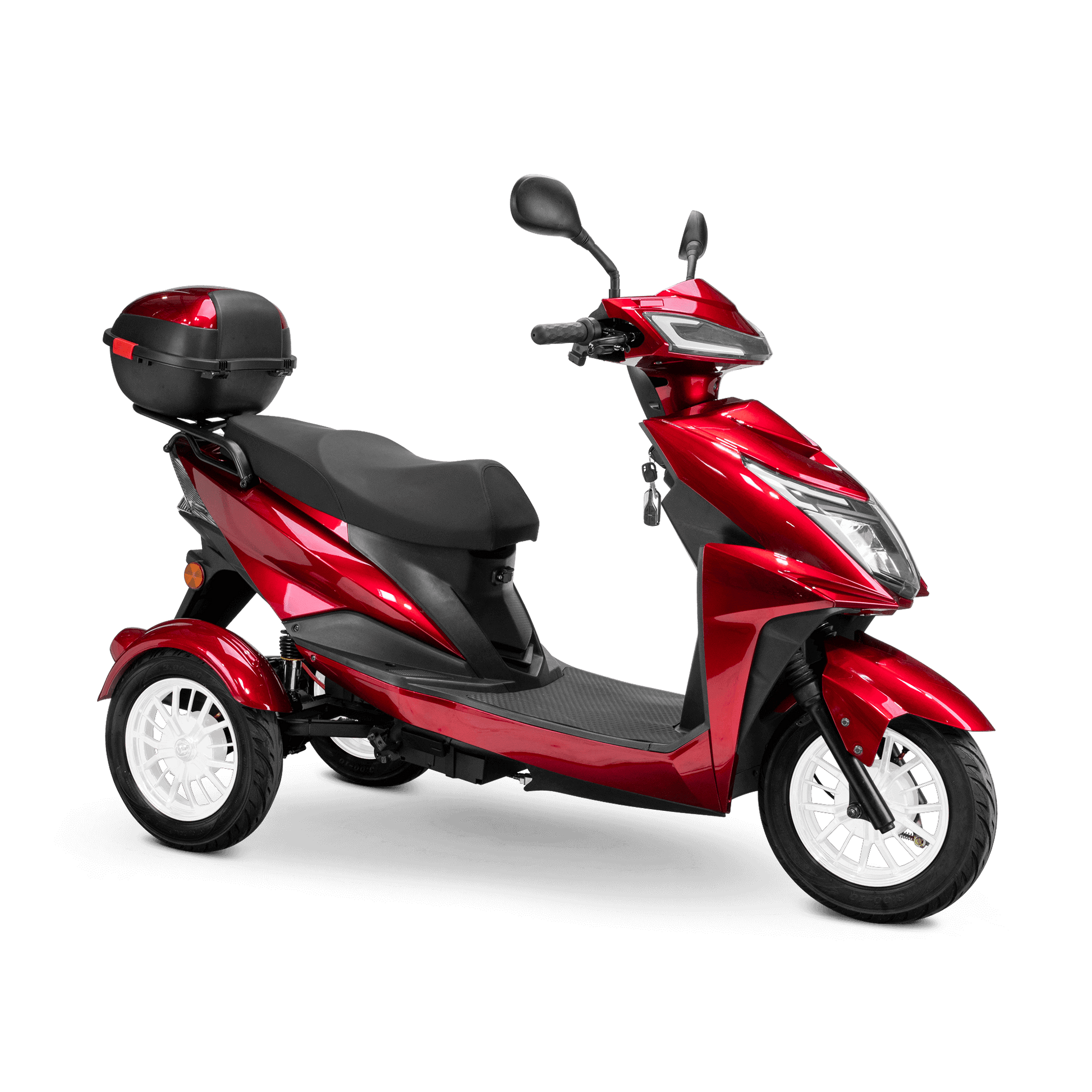 Regal Mobility Scooter - red with black seat and white wheels