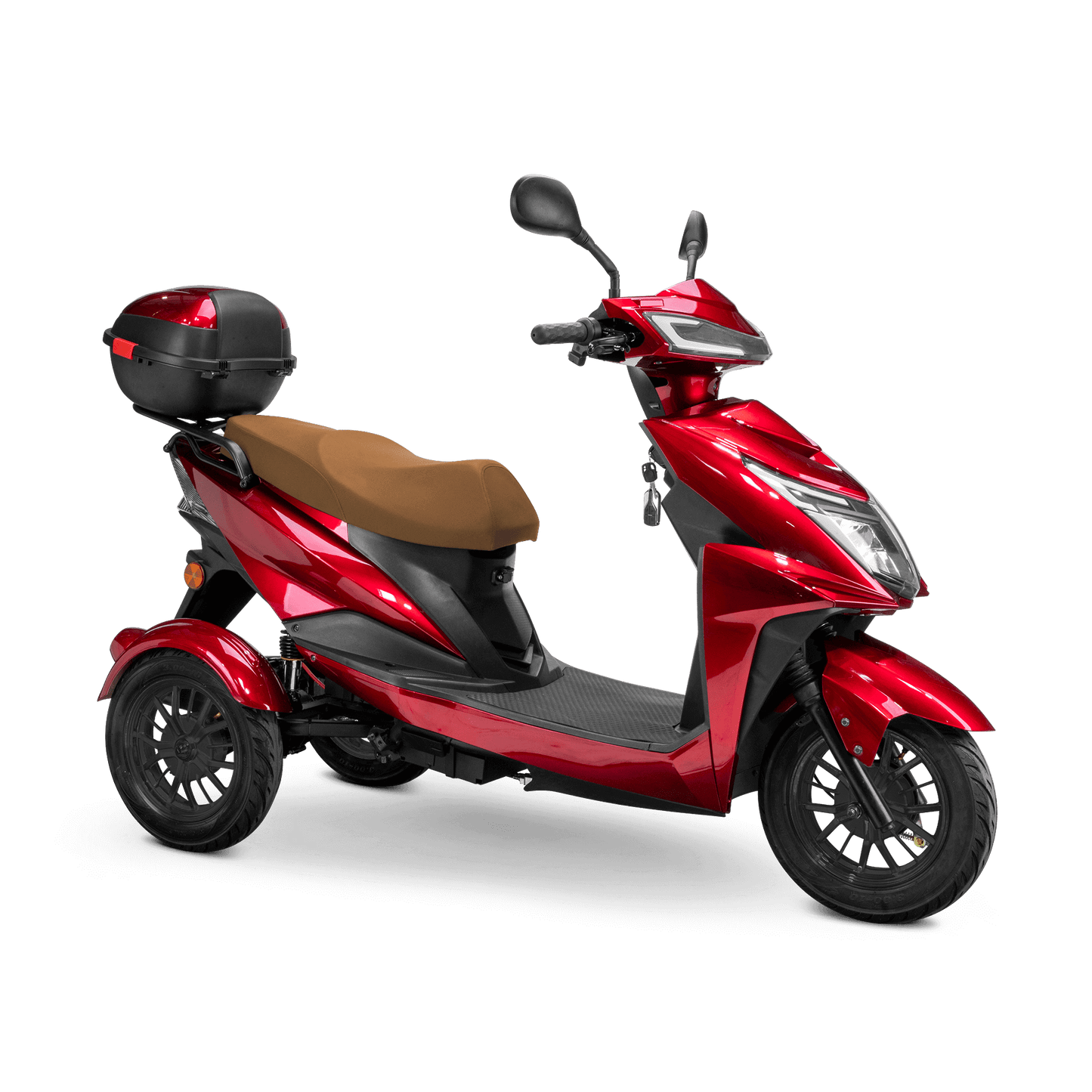 Regal Mobility Scooter - red with brown seat and black wheels