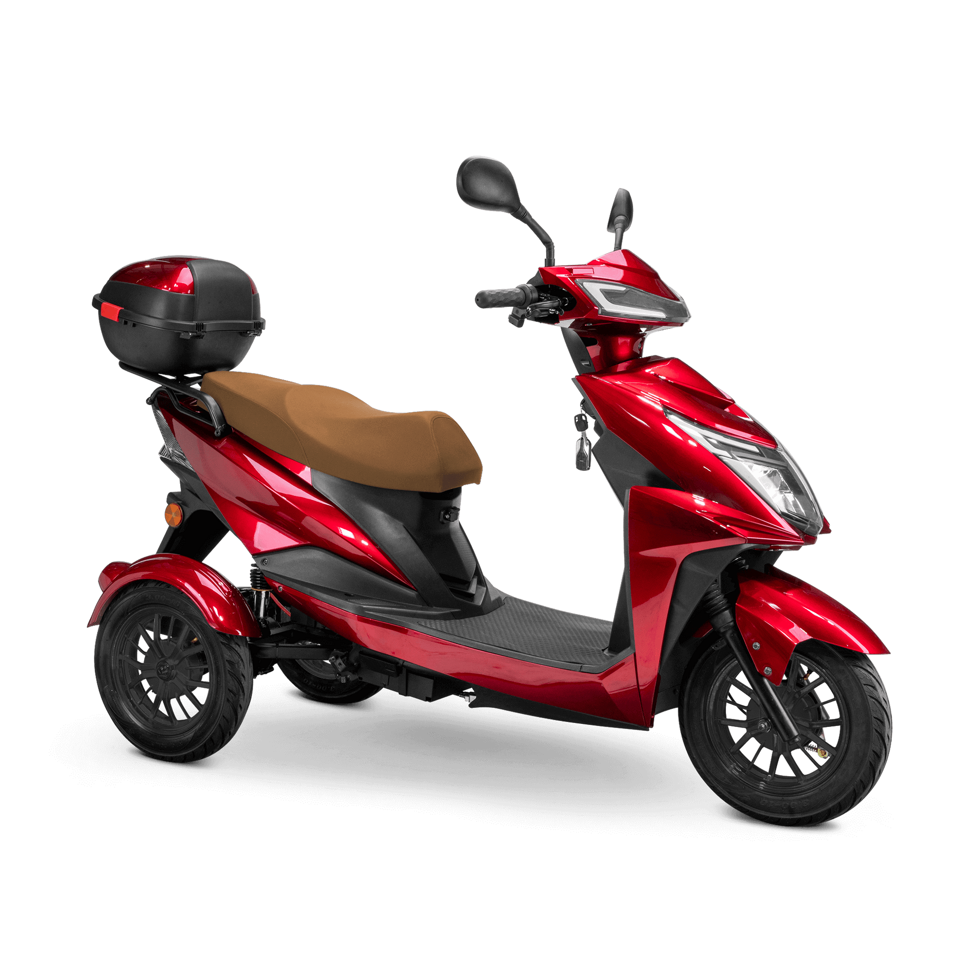 Regal Mobility Scooter - red with brown seat and black wheels