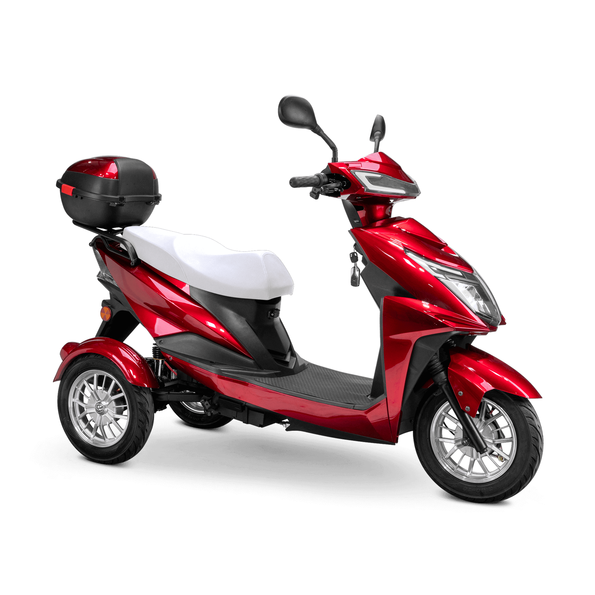 Regal Mobility Scooter - red with white seat and silver wheels