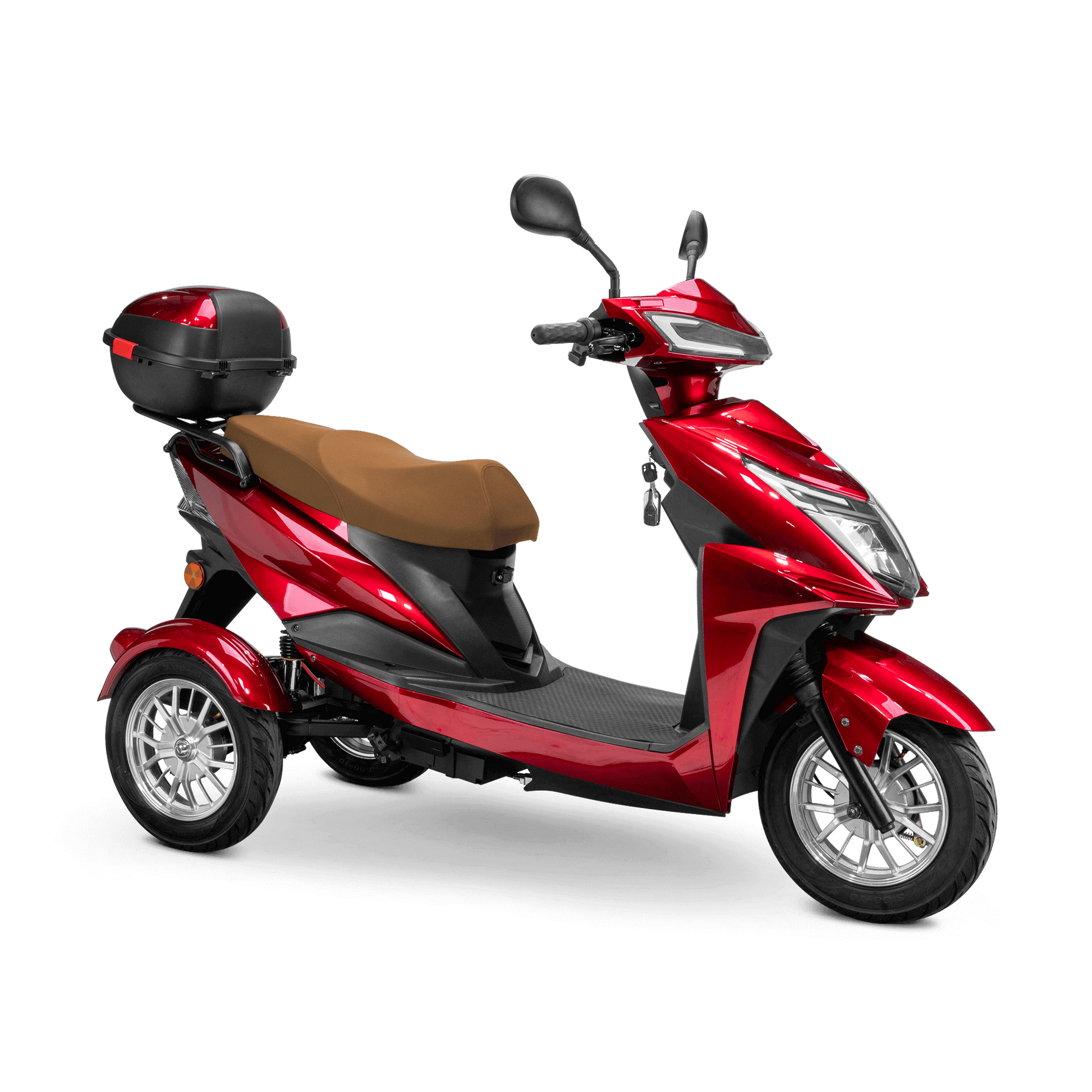 Regal Mobility Scooter - red with brown seat and silver wheels