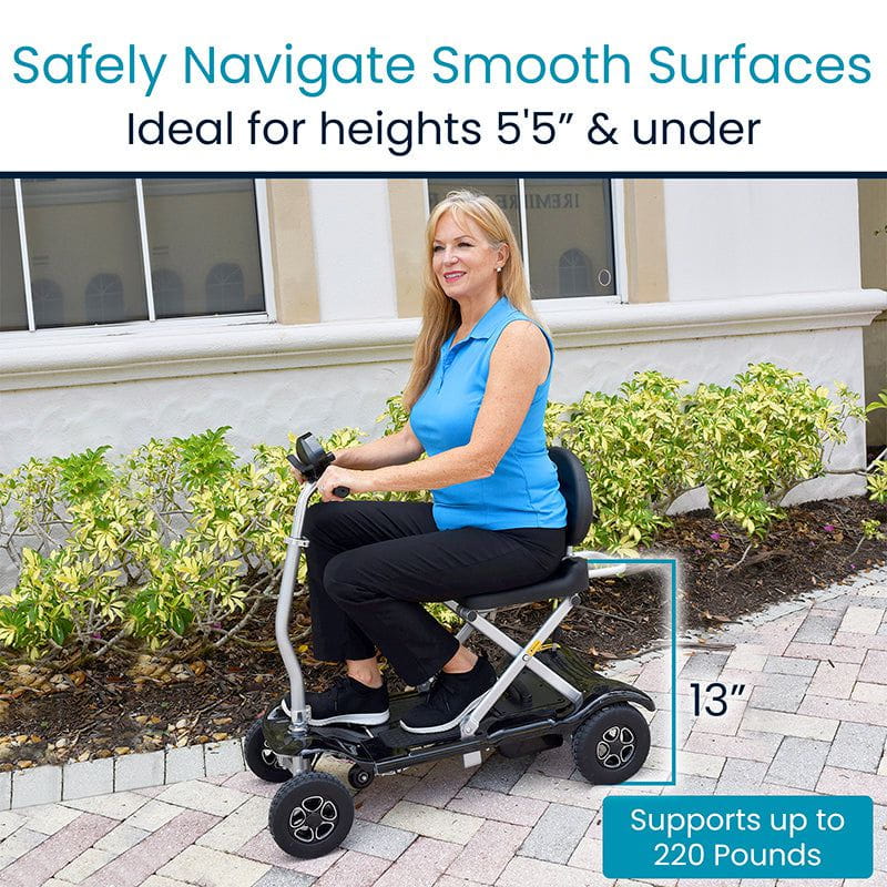 Folding Mobility Scooter - for smooth surfaces and persons under five foot, five inches in height