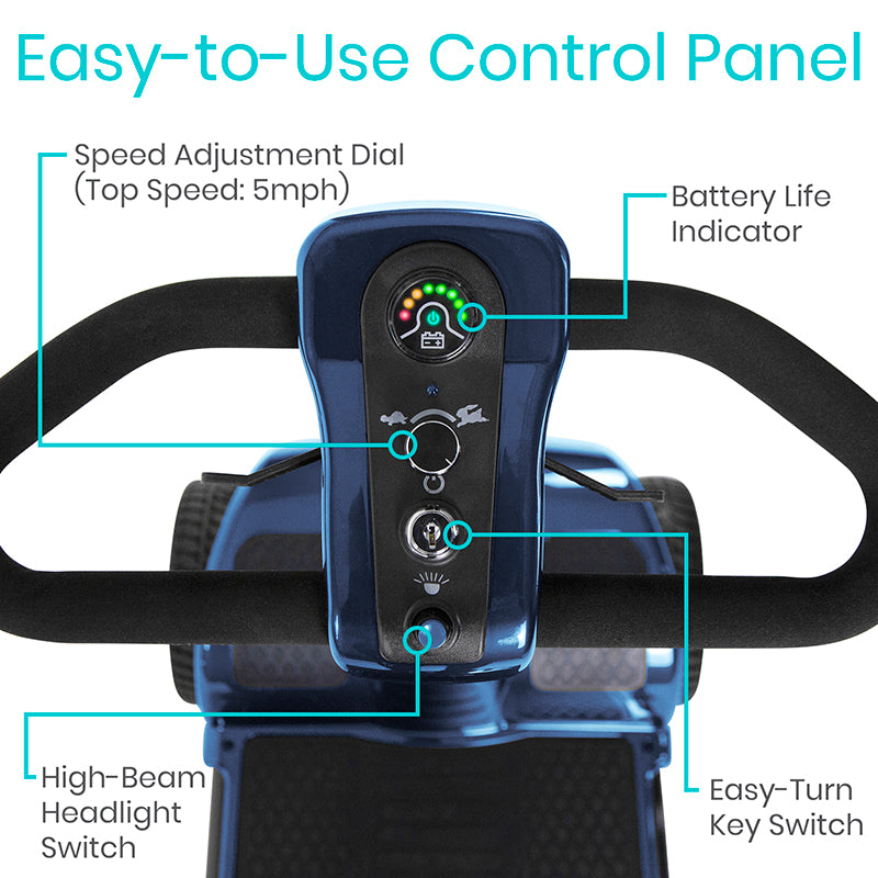Mobility Scooter - Series A - control panel features