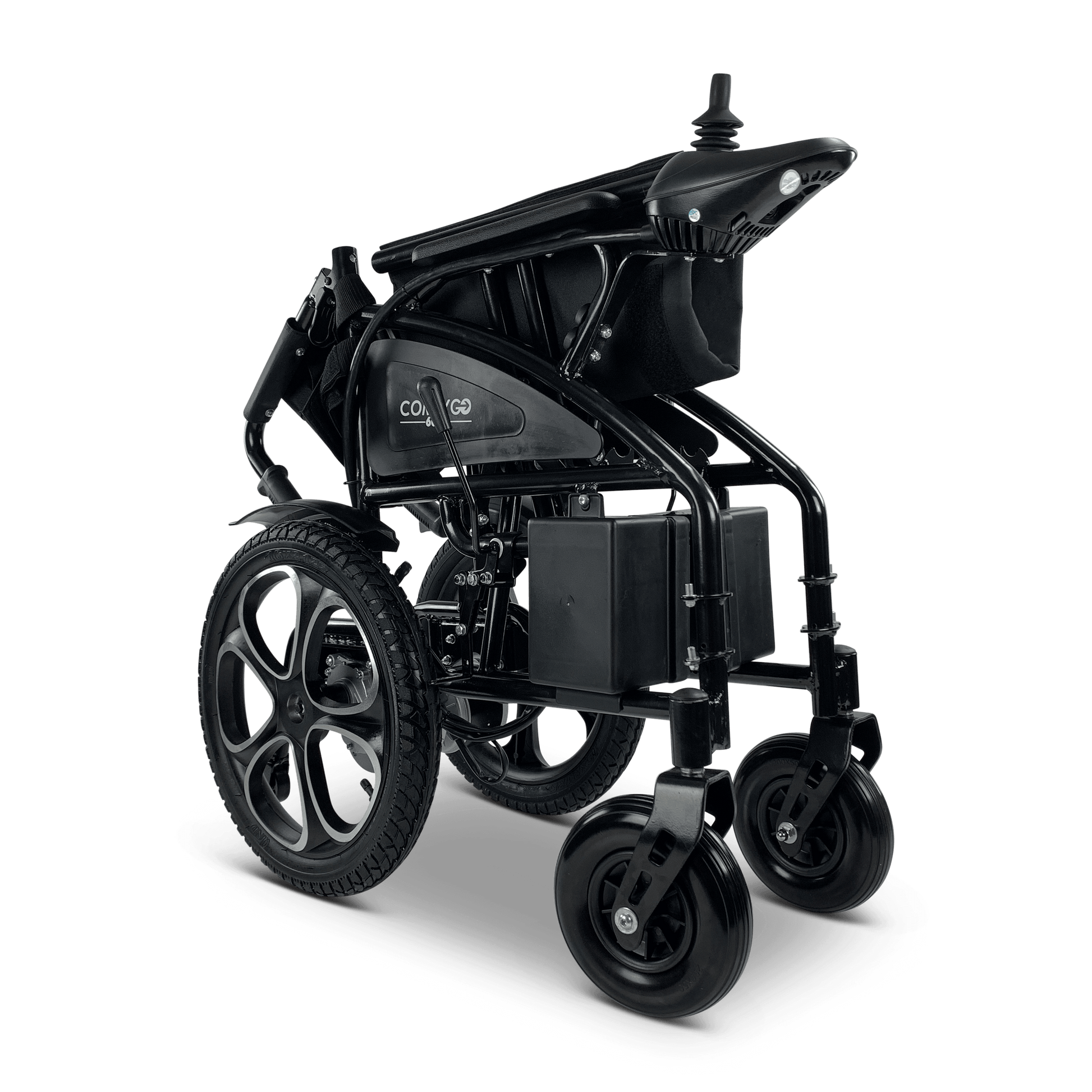6011 Electric Wheelchair - folded right front view