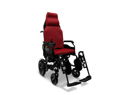 X-9 Remote Controlled Electric Wheelchair with Automatic Recline - red right front