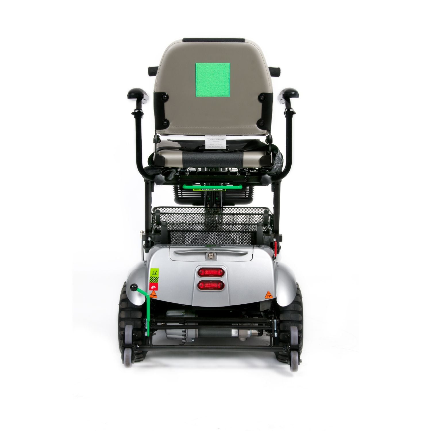 Quingo Flyte Mobility Scooter with MK2 Docking Station - rear view