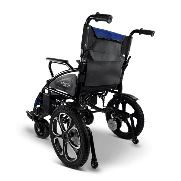 6011 Electric Wheelchair - blue color left rear