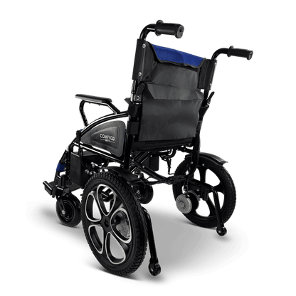 6011 Electric Wheelchair - blue color left rear
