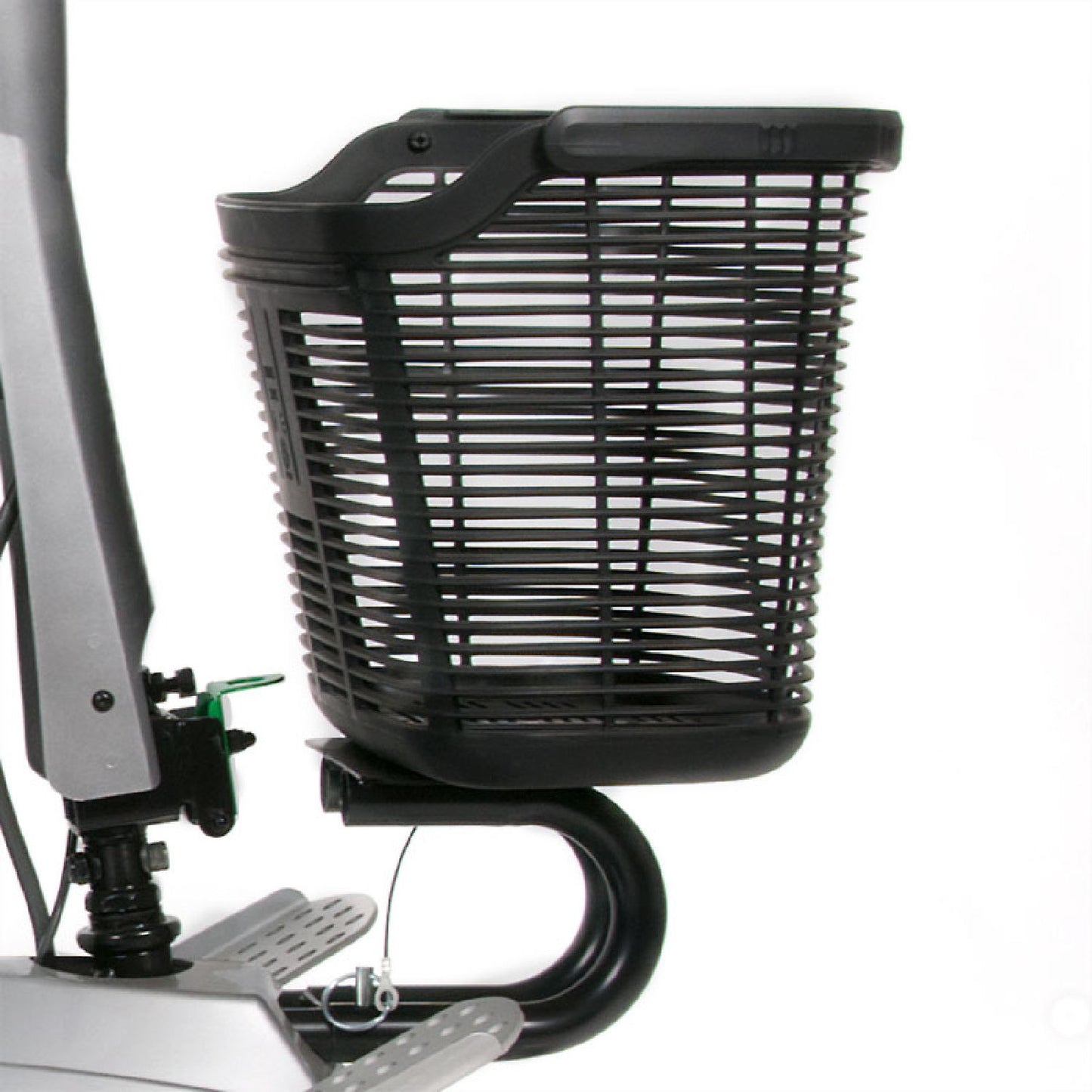 Quingo Flyte Mobility Scooter with MK2 Docking Station - front basket