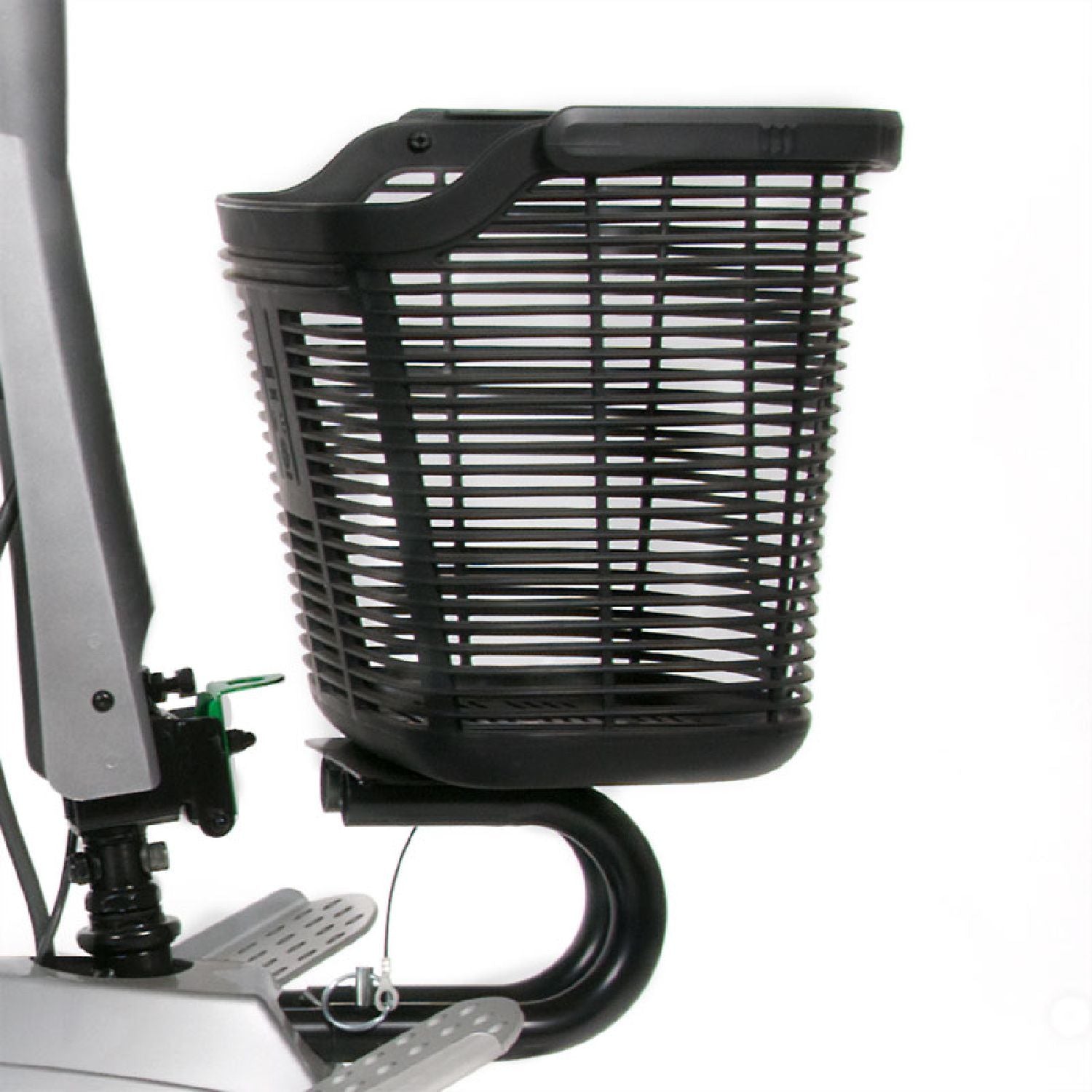 Quingo Flyte Mobility Scooter with MK2 Docking Station - front basket