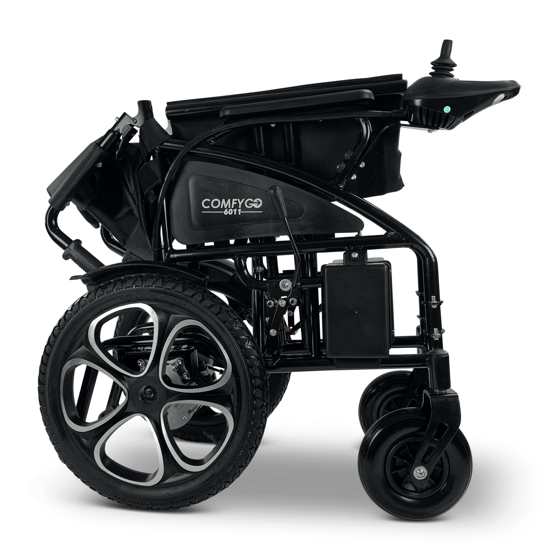 6011 Electric Wheelchair - folded right side view